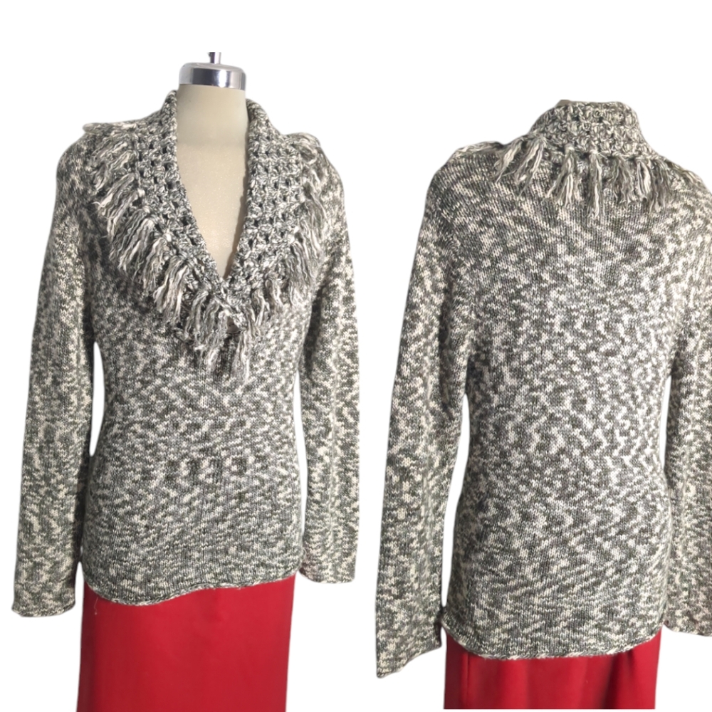 SPANNER Grey and white Sweater Size M